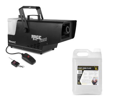 Rage 1000 Snow Machine with 5L Liquid Bundle